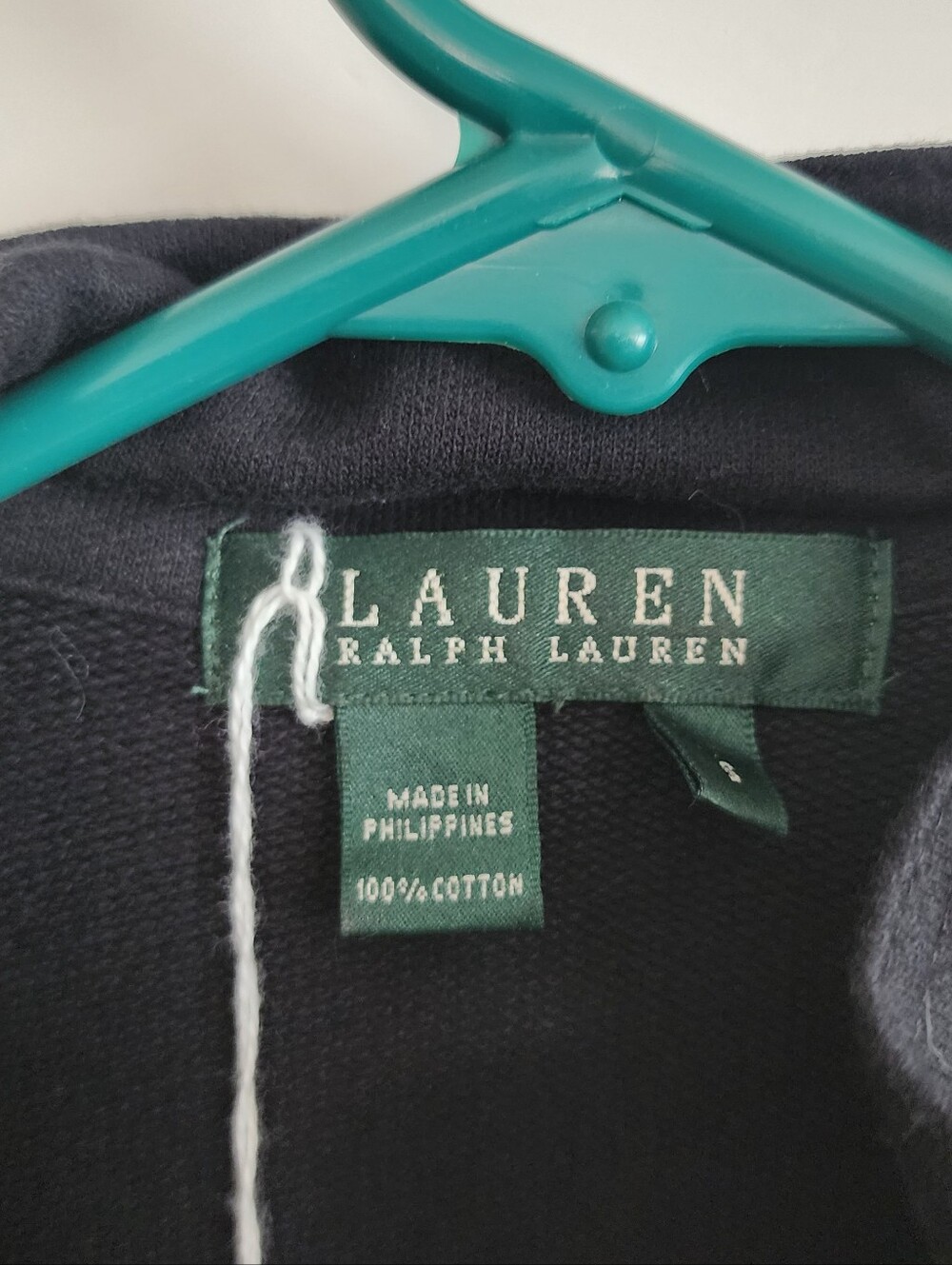 Ralph Lauren Navy Short-Sleeve Zip Front Jacket - Picture 2 of 4